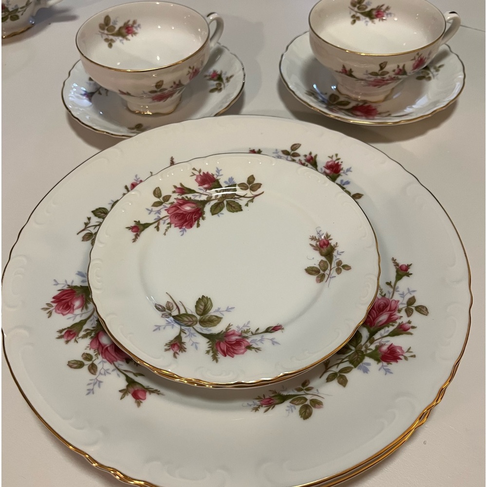 Royal Rose fine China 2 place setting.
